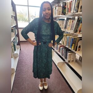 1980s Carriage Court Dress